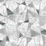 Melsted Geometrik Gri Triko Akrilik Pamuk atkılı Makine Halısı