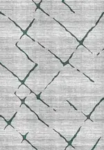 Skagen Modern Gri Triko Akrilik Pamuk atkılı Makine Halısı