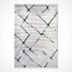 Skagen Modern Gri Triko Akrilik Pamuk atkılı Makine Halısı - Görsel 2