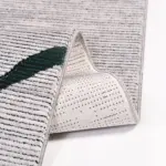 Skagen Modern Gri Triko Akrilik Pamuk atkılı Makine Halısı - Görsel 5