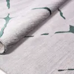 Skagen Modern Gri Triko Akrilik Pamuk atkılı Makine Halısı - Görsel 3