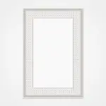 Resdal Çerçeveli Krem Polyester Kaydırmaz Tabanlı Makine Halısı - Görsel 2