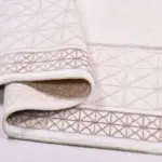 Resdal Çerçeveli Krem Polyester Kaydırmaz Tabanlı Makine Halısı - Görsel 4