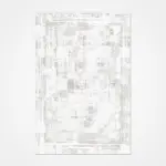 Molle Çerçeveli Krem Polyester Kaydırmaz  Tabanlı Makine Halısı - Görsel 2