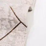 Rask  Modern Krem Polyester Kaydırmaz Tabanlı Makine Halısı - Görsel 5