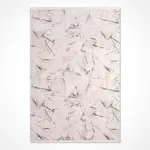 Uldum Modern Krem Polyester Kaydırmaz Tabanlı Makine Halısı - Görsel 2