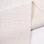 Vester Modern Krem Polyester Kaydırmaz Tabanlı Makine Halısı - Görsel 6