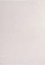 Vester Modern Krem Polyester Kaydırmaz Tabanlı Makine Halısı