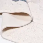 Arup Klasik Göbekli Krem Polyester Kaydırmaz Tabanlı Makine Halısı - Görsel 3