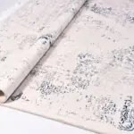 Losning Klasik Göbekli Krem Polyester Kaydırmaz Tabanlı Makine Halısı - Görsel 5