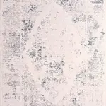 Losning Klasik Göbekli Krem Polyester Kaydırmaz Tabanlı Makine Halısı