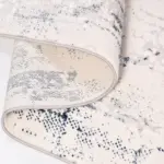 Fejring Modern Krem Polyester Kaydırmaz Tabanlı Makine Halısı - Görsel 3