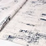 Fejring Modern Krem Polyester Kaydırmaz Tabanlı Makine Halısı - Görsel 4