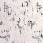 Fejring Modern Krem Polyester Kaydırmaz Tabanlı Makine Halısı