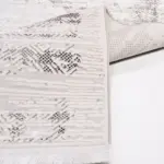 Ringvej Modern Gri Polyester Kaydırmaz Tabanlı Makine Halısı - Görsel 5