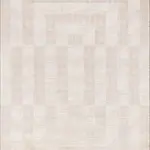 Hansted Moderm Krem Polyester Kaydırmaz Tabanlı Makine Halısı