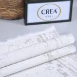 Orskov Çerçeveli Gri Polyester Kaydırmaz Tabanlı Makine Halısı - Görsel 6