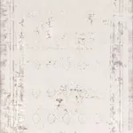 Orskov Çerçeveli Gri Polyester Kaydırmaz Tabanlı Makine Halısı