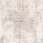 Romalt Modern Beyaz Gri Polyester Kaydırmaz Tabanlı Makine Halısı