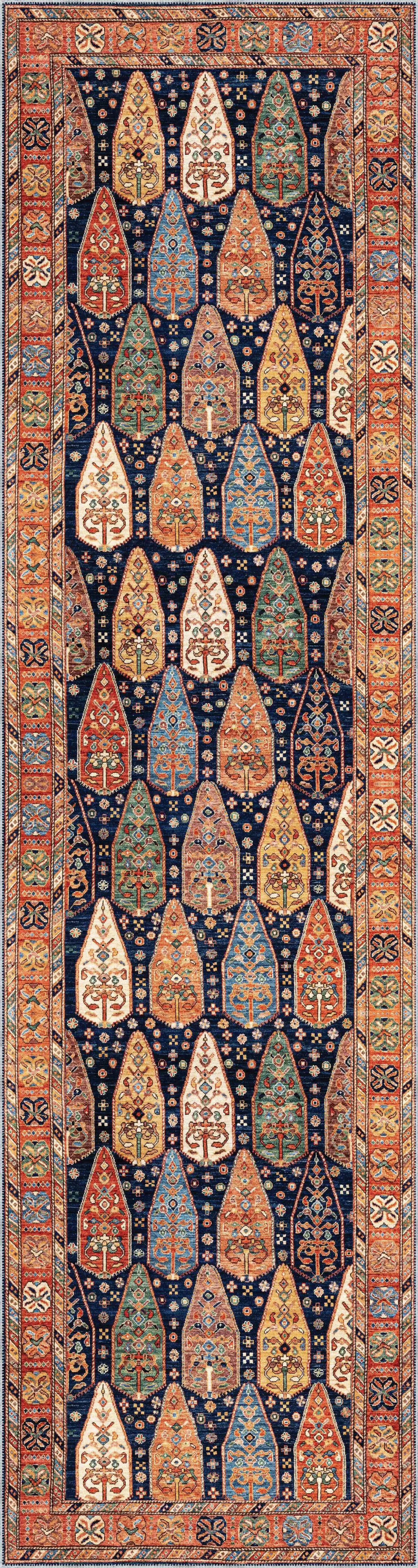 Rayon Çerçeveli Multi Polyester ve Pamuklu Kaydırmaz Tabanlı Yıkanabilir Dijital Baskı Halısı - Görsel 4