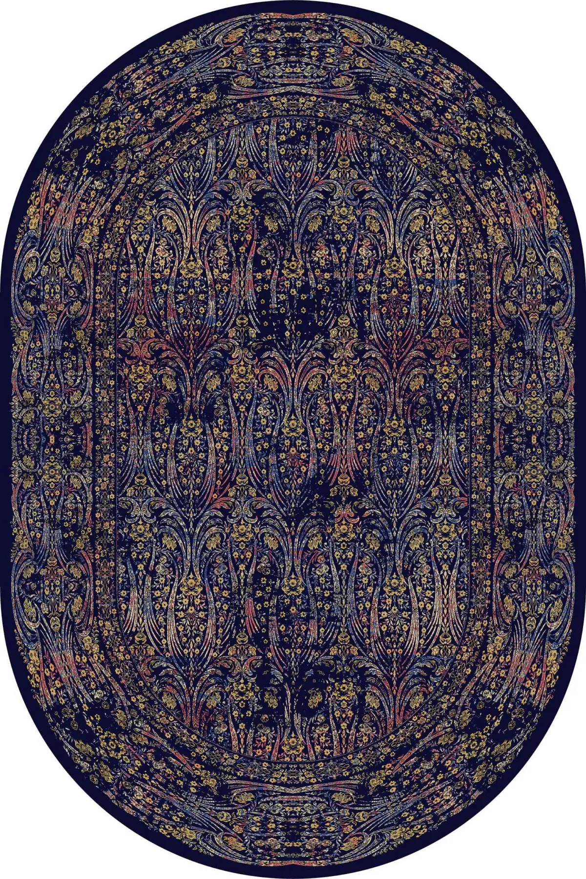 Jinan Çerçeveli Multi Polyester ve Pamuklu Kaydırmaz Tabanlı Yıkanabilir Dijital Baskı Halısı - Görsel 6