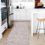 Mirim Modern Bej Polyester ve Pamuklu Kaydırmaz Tabanlı Yıkanabilir Dijital Baskı Halısı - Görsel 5