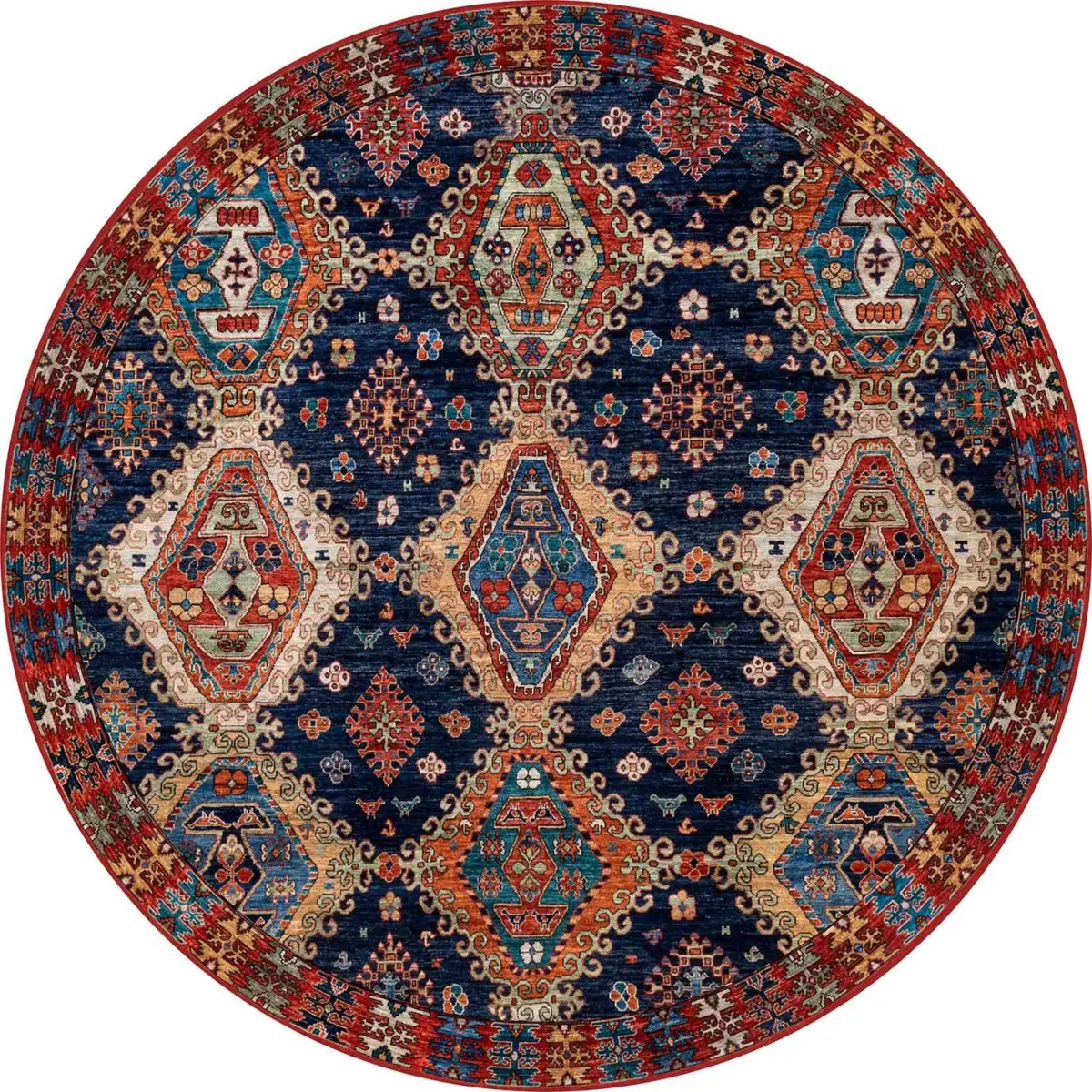 Arun Çerçeveli Multi Polyester ve Pamuklu Kaydırmaz Tabanlı Yıkanabilir Dijital Baskı Halısı - Görsel 7