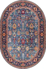 Hechi Çerçeveli Multi Polyester ve Pamuklu Kaydırmaz Tabanlı Yıkanabilir Dijital Baskı Halısı - Görsel 6