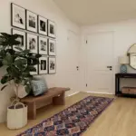 Arun Çerçeveli Multi Polyester ve Pamuklu Kaydırmaz Tabanlı Yıkanabilir Dijital Baskı Halısı - Görsel 5