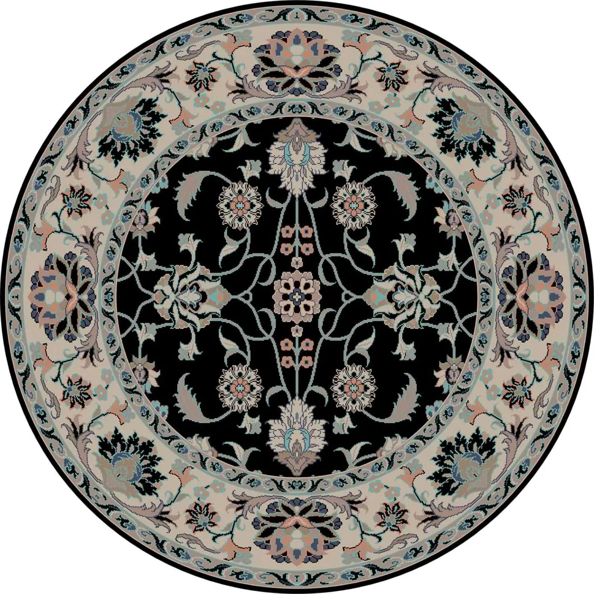 Hebi Çerçeveli Multi Polyester ve Pamuklu Kaydırmaz Tabanlı Yıkanabilir Dijital Baskı Halısı - Görsel 7