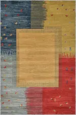 Purnia Modern Multi Polyester ve Pamuklu Kaydırmaz Tabanlı Yıkanabilir Dijital Baskı Halısı