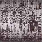 Pilas Modern Kahverengi Polyester ve Pamuklu Kaydırmaz Tabanlı Yıkanabilir Dijital Baskı Halısı - Görsel 3