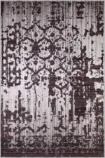 Pilas Modern Kahverengi Polyester ve Pamuklu Kaydırmaz Tabanlı Yıkanabilir Dijital Baskı Halısı