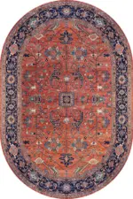 Nankin Çerçeveli Multi Polyester ve Pamuklu Kaydırmaz Tabanlı Yıkanabilir Dijital Baskı Halısı - Görsel 6