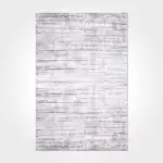 Vodskov Çizgili Gri Siyah Triko Akrilik Pamuk atkılı Makine Halısı - Görsel 2