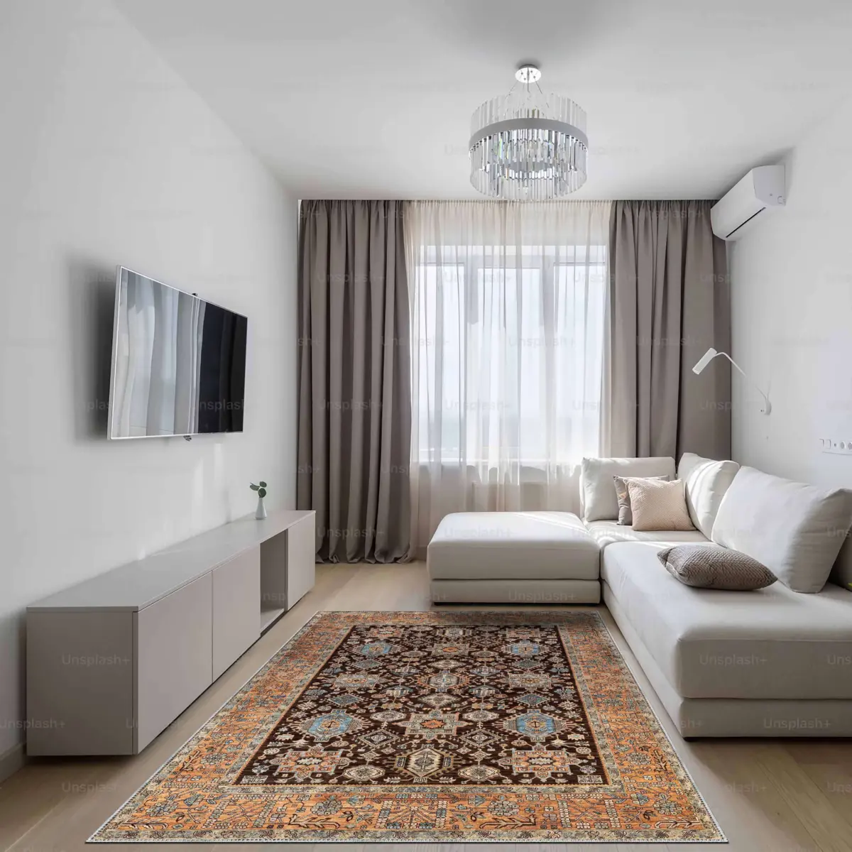 Naiman Çerçeveli Multi Polyester ve Pamuklu Kaydırmaz Tabanlı Yıkanabilir Dijital Baskı Halısı - Görsel 2