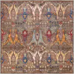 Surin Modern Kahverengi Polyester ve Pamuklu Kaydırmaz Tabanlı Yıkanabilir Dijital Baskı Halısı - Görsel 3