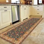 Tiroli Çerçeveli Multi Polyester ve Pamuklu Kaydırmaz Tabanlı Yıkanabilir Dijital Baskı Halısı - Görsel 5