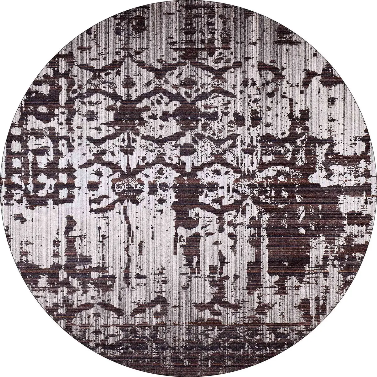 Pilas Modern Kahverengi Polyester ve Pamuklu Kaydırmaz Tabanlı Yıkanabilir Dijital Baskı Halısı - Görsel 7