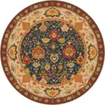 Tiroli Çerçeveli Multi Polyester ve Pamuklu Kaydırmaz Tabanlı Yıkanabilir Dijital Baskı Halısı - Görsel 7