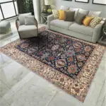 Nehe Çerçeveli Multi Polyester ve Pamuklu Kaydırmaz Tabanlı Yıkanabilir Dijital Baskı Halısı - Görsel 2