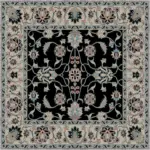 Hebi Çerçeveli Multi Polyester ve Pamuklu Kaydırmaz Tabanlı Yıkanabilir Dijital Baskı Halısı - Görsel 3