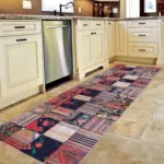 Asele Patchwork Multi Polyester ve Pamuklu Kaydırmaz Taban Yıkanabilir Dijital Baskı Halısı - Görsel 5