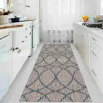 Sambal Modern Krem Polyester ve Pamuklu Kaydırmaz Tabanlı Yıkanabilir Dijital Baskı Halısı - Görsel 5