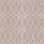 Tirora Modern Krem Polyester ve Pamuklu Kaydırmaz Tabanlı Yıkanabilir Dijital Baskı Halısı