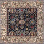 Nehe Çerçeveli Multi Polyester ve Pamuklu Kaydırmaz Tabanlı Yıkanabilir Dijital Baskı Halısı - Görsel 3