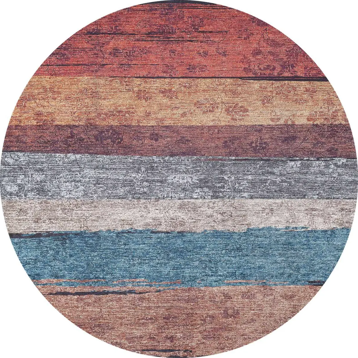 Doca Modern Multi Polyester ve Pamuklu Kaydırmaz Tabanlı Yıkanabilir Dijital Baskı Halısı - Görsel 7