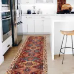 Mengla Klasik Göbekli Multi Polyester ve Pamuklu Kaydırmaz Tabanlı Yıkanabilir Dijital Baskı Halısı - Görsel 5