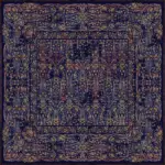 Jinan Çerçeveli Multi Polyester ve Pamuklu Kaydırmaz Tabanlı Yıkanabilir Dijital Baskı Halısı - Görsel 3