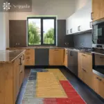 Purnia Modern Multi Polyester ve Pamuklu Kaydırmaz Tabanlı Yıkanabilir Dijital Baskı Halısı - Görsel 5